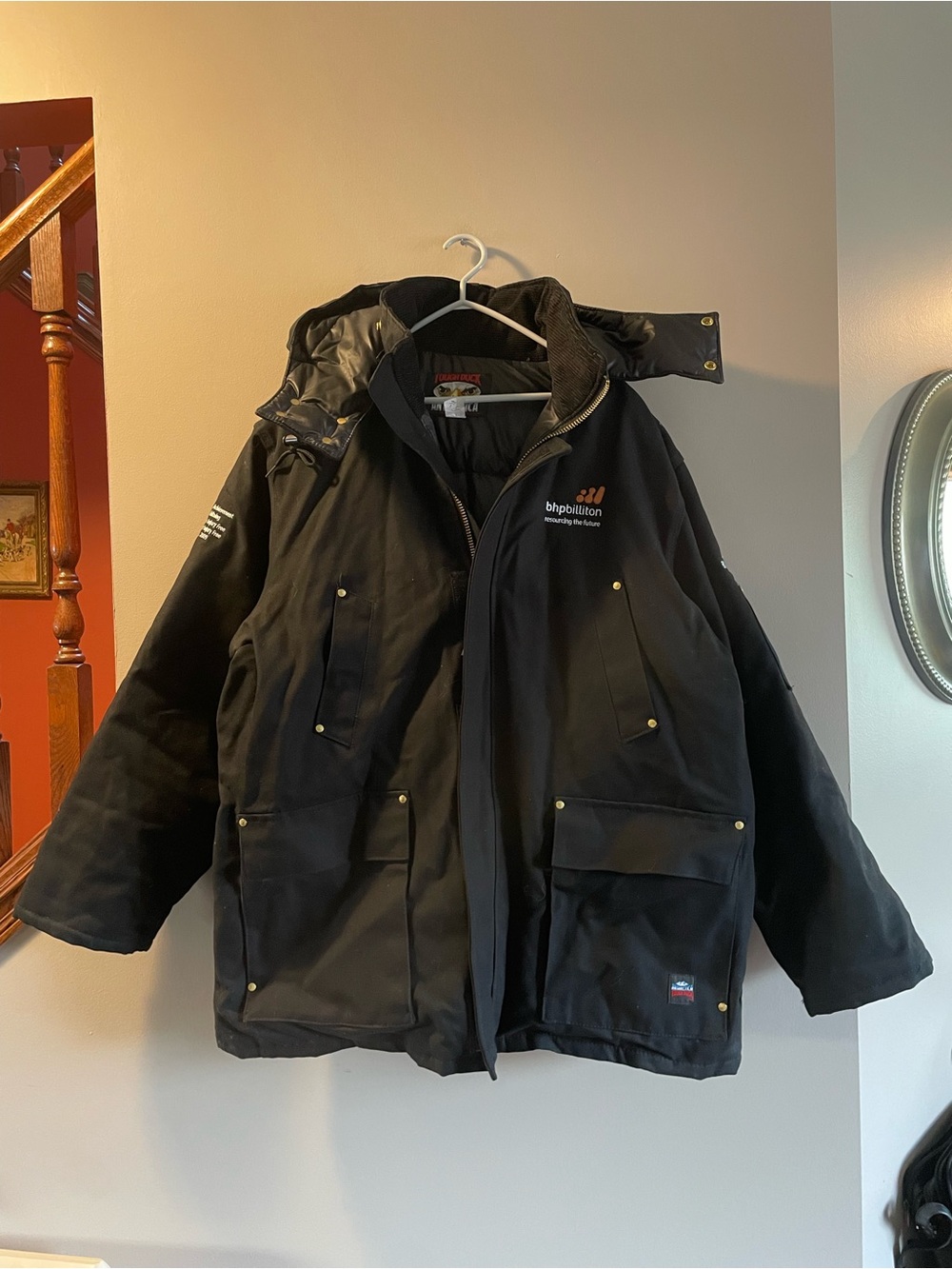 Tough duck aractica Men’s Black Insulated Parka Jacket